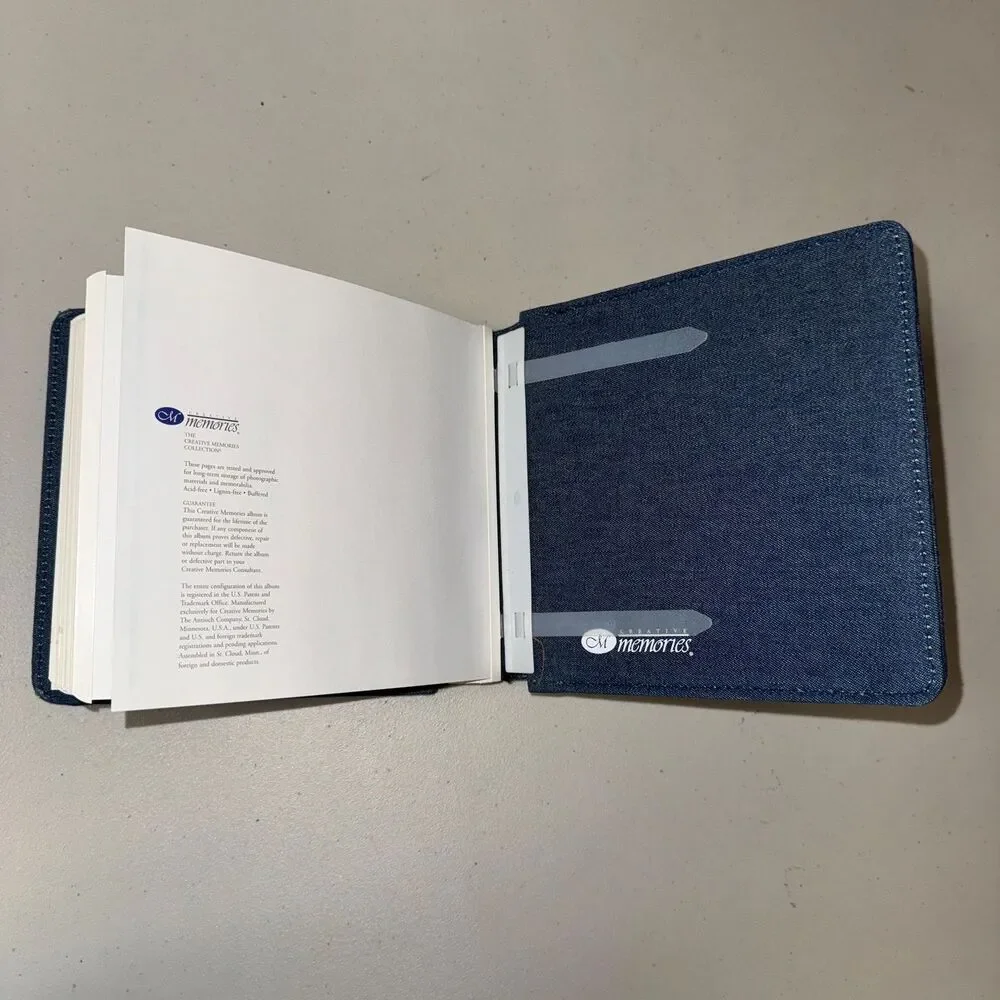 NWOT Creative Memories Blue Jeans Scrap Book Photo Album 8